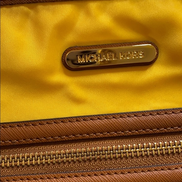 Michael Kors Kemper Yellow Nylon/Leather Tote - Picture 3 of 6